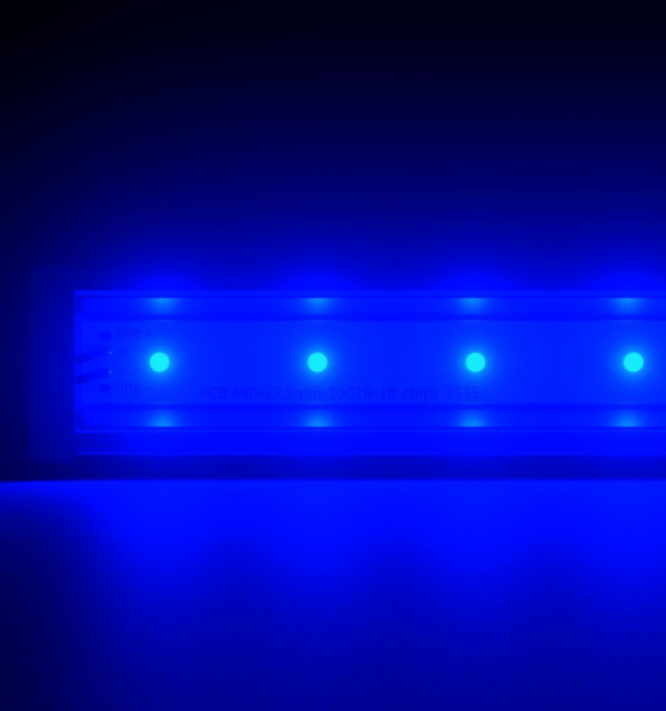 Барокко 20 500мм Синий Закаленное стекло